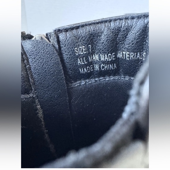 Lulus Karson Dark Brown Distressed Moto Ankle Boots Shoes Women’s size 7 - Picture 9 of 10